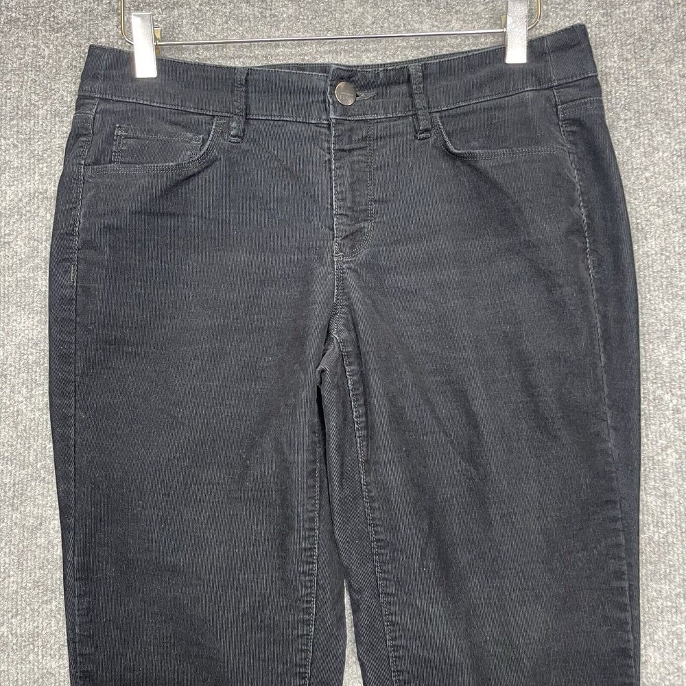 Loft Jeans Womens 6 28 Black Corduroy Modern Straight Cords Minimalist Stretch - Picture 2 of 12
